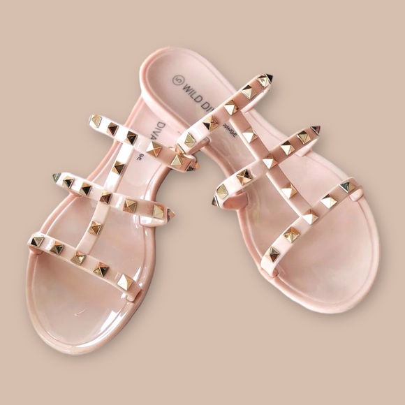 Studded Jelly Sandal - nude/blush - Picture 5 of 7